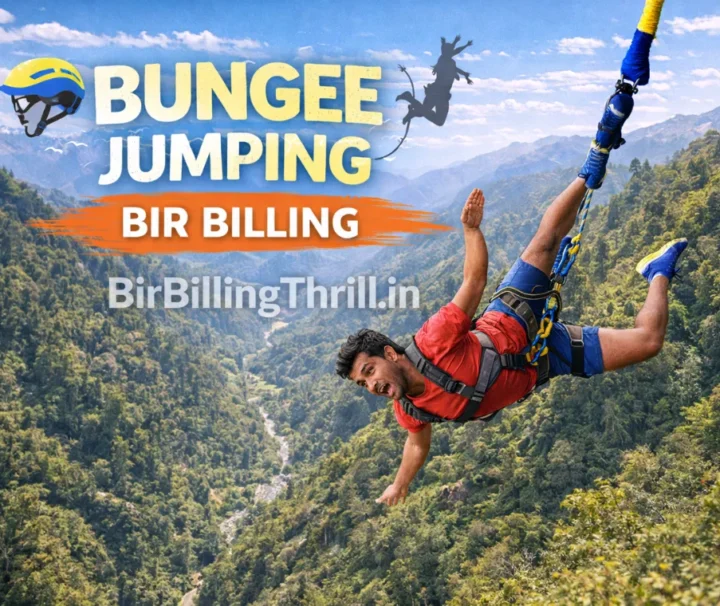 Bungee jumping in Bir Billing