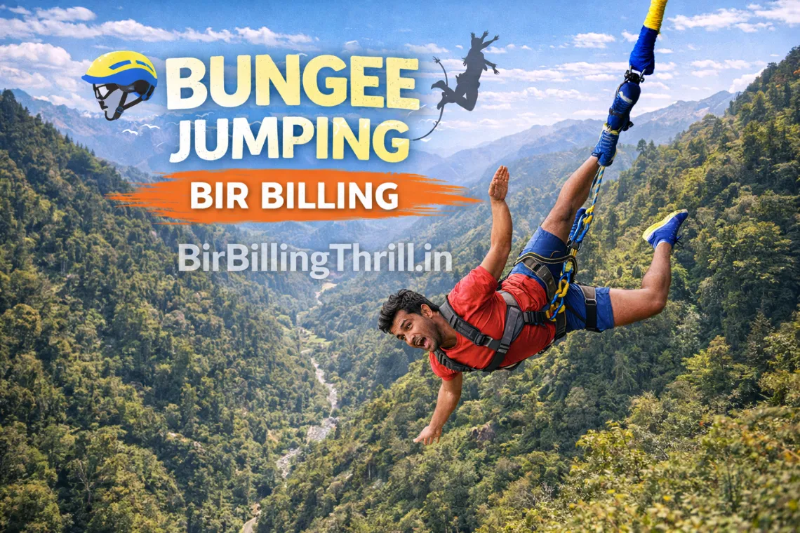 Bungee jumping in Bir Billing