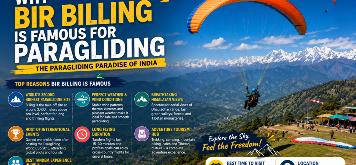 Why Bir Billing is famous for paragliding